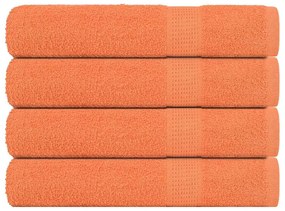 vidaXL Toalhas de sauna FROGN 4 pcs 80x200 cm 360 g/m² laranja