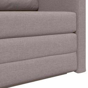 Sofá-Cama 2 em 1 Taupe 124x71x78 cm Tecido
