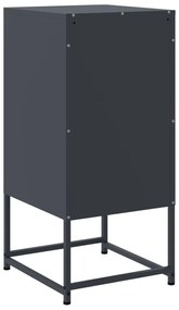Mesa de cabeceira 36x39x78 cm aço antracite