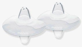 Lote de 2 protetores de mamilo Medela Contact tamanho L. transparente