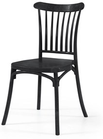 Cadeira HAVANA Preto - polipropileno com fibra de vidro - conjunto com 4 unidades