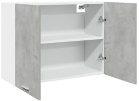Armário suspenso “Lyon” 80x31x60 cm cinza cimento