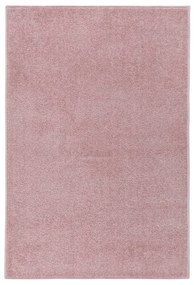 vidaXL Tapete de pelo curto 160x230 cm rosa