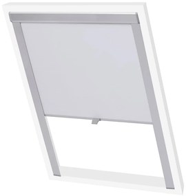 vidaXL Persiana de enrolar opaca branco UK08