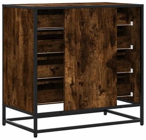 Cómoda de 4 Gavetas -70x41x70 cm - Derivados de  Madeira Carvalho Fuma