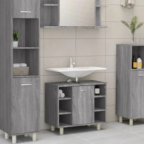 826373 vidaXL Armário WC 60x32x53,5 cm derivados de madeira cinzento sonoma