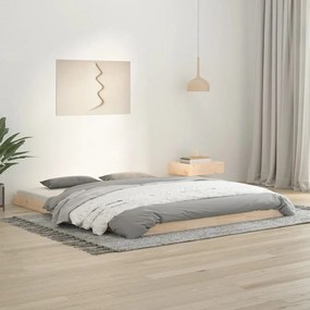823434 vidaXL Estrutura de cama 160x200 cm madeira de pinho maciça