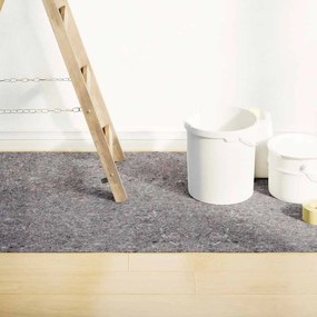 vidaXL Tapete p/ pintor em velo antiderrapante 25 m 280g/m² cinzento
