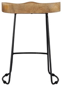 Bancos de bar Gavin 2 pcs madeira mangueira maciça