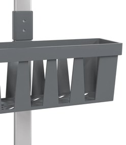 Unidade de prateleiras para chuveiro 30x15x (67-105)cm alumínio