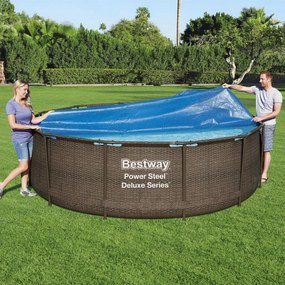 Bestway Cobertura de piscina solar Flowclear 356 cm