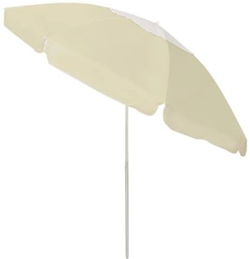 Guarda-sol de praia 240 cm amarelo areia