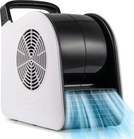 Ventilador de alta velocidade com 3 velocidades e cabeça giratória de 185° para secagem, arrefecimento, ventilação e refrigeração 130W 552 m³/h Preto