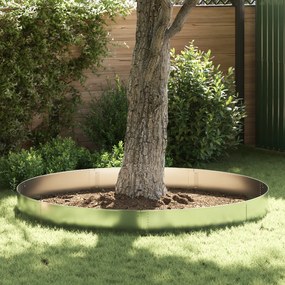 Bordas de Grama vidaXL 30 pcs 25x100 cm Aço Galvanizado Flexível