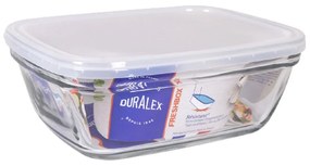 Lancheira Retangular com Tampa Duralex Freshbox Transparente 1,7 L