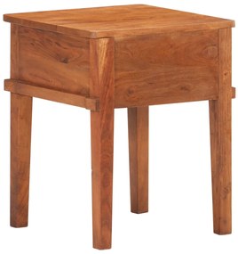 Mesa de cabeceira 40x40x50 cm madeira de acácia maciça