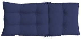 Almofadões cadeira encosto alto 2pcs tecido oxford azul-marinho