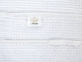 Conjunto de 9 toalhas em algodão branco ATIU Beliani