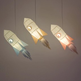 ROCKET - DIY PENDANT PAPERLAMP KIT - Cotton White