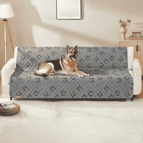 Manta impermeável para cães 1208 x 173 cm cinzento