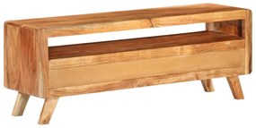 Móvel de TV 110x30x40 cm madeira de acácia maciça