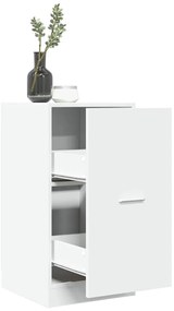 vidaXL Armário boticário 40x41x77,5 cm derivados de madeira branco
