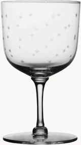 Copos de vinho em cristal artesanal Stars, conjunto de 4