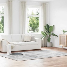 Tapete shaggy de pelo alto NAVARRA 200x290 cm cinzento-claro