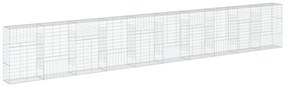 Cesto gabião com cobertura 1000x50x150 cm ferro galvanizado