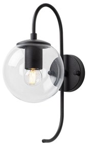 Candeeiro de Parede Jewel – Preto – 15 x 27 cm