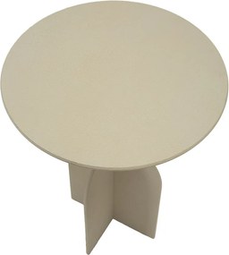 MESA DE CENTRO DUNE Ø 45X58CM CREME