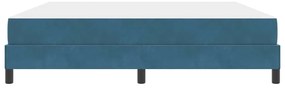 Cama box spring com colchão Azul Escuro 180 x 200 cm Veludo