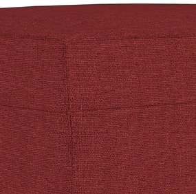 Banco 70x35x41 cm tecido vermelho tinto