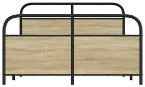 Estrutura cama s/ colchão derivados de madeira carvalho sonoma