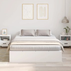 Cama de Armazenamento vidaXL Branca 150x200 cm