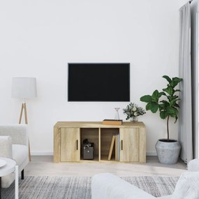 vidaXL Móvel p/ TV 100x35x40cm madeira processada carvalho sonoma