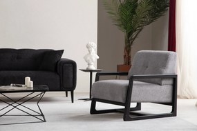 Cadeirão Athena – Cinzento Claro – 67x80x77 cm
