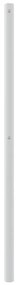 Cabeceira de cama 150 cm metal branco