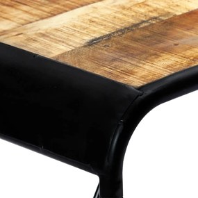 Mesa de jantar 118x60x76 cm madeira de mangueira maciça áspera