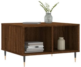 Mesa de centro 60x50x36,5cm derivados madeira carvalho castanho
