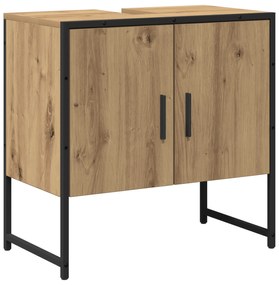 Conjunto de Armário de Banheiro de 2 Peças em Carvalho Artisan Madeira