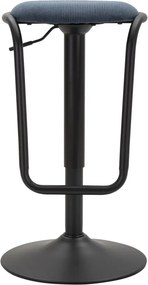 BANCO DE BAR COM ELEVADOR DESTINY NAVY Ø 41X61-83 CM AZUL E PRETO