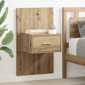vidaXL Armário de cama 2 pcs carvalho artisiano 48.5 x 32.5 x 80 cm