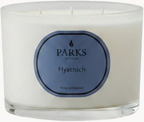 Vela perfumada artesanal com três pavios Vintage Aromatherapy (jacinto, flores verdes, almíscar branco)
