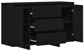 Sideboard Preto 120x41x75 cm Madeira de engenharia