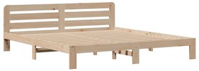 Cama com estante sem colchão 180x200 cm pinho maciço