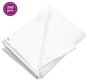 Lona 260 g/m² 3x3 m PEAD branco