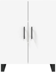 Armário alto 69,5x34x180 cm derivados de madeira branco