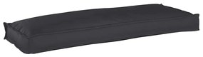 Almofada para Palete Preta 110x40x8 cm em Tecido Oxford
