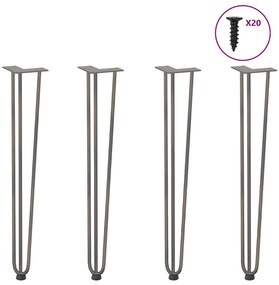 Pernas de grampo para mesas de console para mesa de console 4 peças Aç
